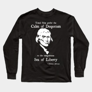 Thomas Jefferson Sea of Liberty Long Sleeve T-Shirt